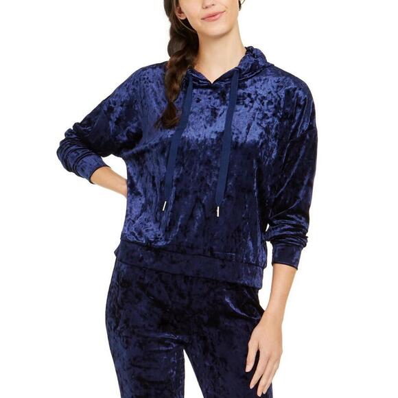 Alfani Tops - Alfani Womens Velvet Sleep Hoodie Size XL